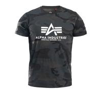 Alpha Industries T-Shirt mit Camouflage-Muster in Schwarz, Größe M, Artikelnr. 1152978M Schwarz M Herren