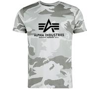 Alpha Industries Basic T-Shirt Camo für Herren White Camo