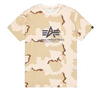 T-Shirt ALPHA INDUSTRIES "Basic T-Shirt BL Camo", Herren, Gr. M, desert camo 91, Obermaterial: 100% Baumwolle, Shirts T-Shirt (31465616-M) desert camo 91