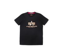Alpha Industries Basic T-Shirt Foil Print Black/Gold-M