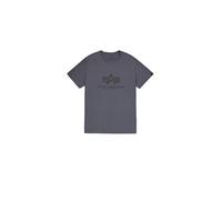 T-Shirt ALPHA INDUSTRIES "Basic T-Shirt BL", Herren, Gr. L, schwarz (grauschwarz, schwarz), Obermaterial: 100% Baumwolle, Shirts T-Shirt (62856869-L) grauschwarz, schwarz