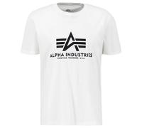 T-Shirt ALPHA INDUSTRIES "Basic T-Shirt BL", Damen, Gr. L, weiß, Shell: 100% Cotton, Shirts T-Shirt (91551853-L)