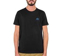 Alpha Industries Basic T Small Logo T-Shirt für Herren Black/Blue