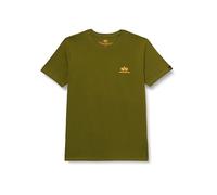 Alpha Industries Basic T Small Logo T-Shirt für Herren Moss Green