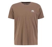 Alpha Industries Basic T Small Logo T-Shirt für Herren Taupe