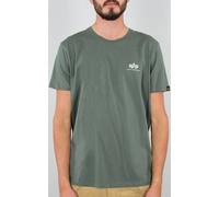 Alpha Industries Basic T Small Logo T-Shirt, grün, Größe XS