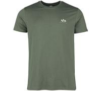 Alpha Industries Basic T Small Logo T-Shirt grün in L