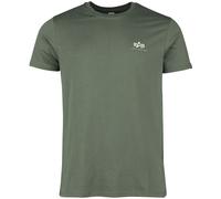 Alpha Industries Basic T Small Logo T-Shirt grün in XL