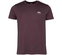 Alpha Industries Basic T Small Logo T-Shirt für Herren Deep Maroon