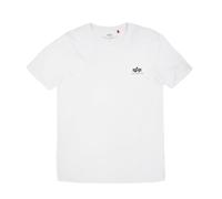 Alpha Industries Basic T Small Logo T-Shirt / Unisex White-XXXL