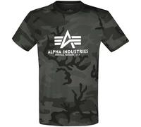 Alpha Industries Basic T-Shirt Black Camo-L
