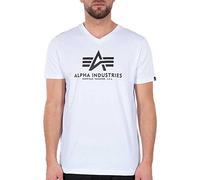 Alpha Industries Basic V-Neck T T-Shirt für Herren White
