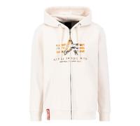 Alpha Industries Herren Basic Zip Hoodie PP Camo jet stream white 3XL