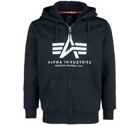 Alpha Industries Basic Zip Hoody Kapuzenjacke schwarz in L