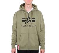 Alpha Industries Basic Zip Hoody Kapuzensweat für Herren Olive