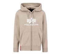 Alpha Industries Basic Zip Hoody Kapuzensweat für Herren Vintage Sand
