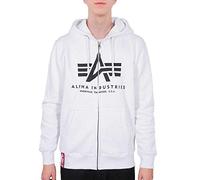 Alpha Industries Basic Zip Hoody Kapuzensweat für Herren White