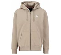 Alpha Industries Basic Zip Hoody SL Kapuzensweat für Herren Vintage Sand
