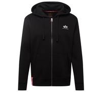Alpha Industries - Basic Zip Hoody Small Logo Kapuzenjacke - Black M