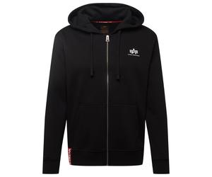 Alpha Industries - Basic Zip Hoody Small Logo Kapuzenjacke - Black M