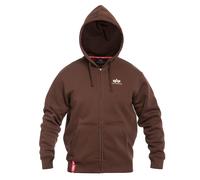 Alpha Industries - Basic Zip Hoody Small Logo - Sweatshirt - Powder Brown M