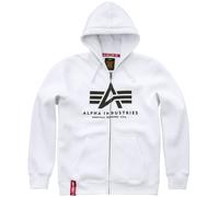 Alpha Industries Basic Zip Hoody Kapuzensweat für Herren White