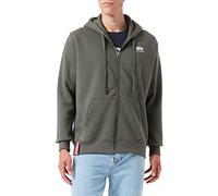 Alpha Industries - Basic Zip Hoody SL - Sweatshirt - Dark Olive XL