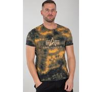 Alpha Industries Batik T-Shirt, grün-braun, Größe S