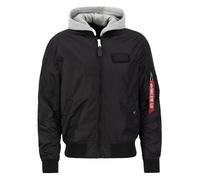 Alpha Industries - MA-1 TT Hood - Pilotenjacke mit Kapuze - Black L