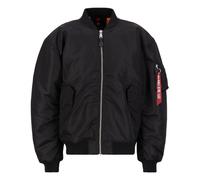 Bomberjacke ALPHA INDUSTRIES "MA-1 CS", Herren, Gr. XL, schwarz (schwarz, schwarz), Obermaterial: 100% Nylon; Futter: 100% Nylon; Füllung: 100% Polyester, Jacken Bomberjacke (86947865-XL)