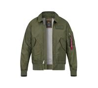 ALPHA INDUSTRIES Blouson Herren Mikrofaser grün, L
