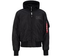 Alpha Industries Herren MA-1 D-Tec Bomberjacke, Schwarz (Black/Black 515), Small