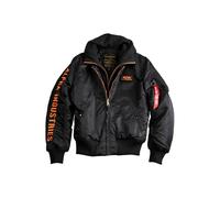 Alpha Industries Bomber Jacke MA-1 D-Tec SE schwarz / orange M