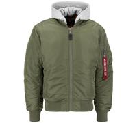 Alpha Industries Bomber Jacke MA-1 ZH Back EMB sage-green S