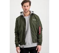 Alpha Industries - MA-1 TT Hood - Pilotenjacke mit Kapuze - Dark Green S