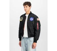 Alpha Industries Herren MA-1 VF NASA Bomberjacke, Black, 4XL