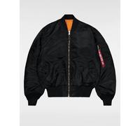Alpha Industries - MA 1 Black - Jacke - Schwarz - L - 100% Polyester,100% Nylon,Synthetik Schwarz L