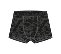 Alpha Industries Boxershorts Graphic AOP schwarz Herren - 2er Pack, Größe S