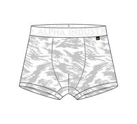 Alpha Industries Boxershorts Graphic AOP weiss Herren - 2er Pack, Größe M