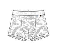 Alpha Industries Boxershorts Graphic AOP weiss Herren - 2er Pack, Größe XXL