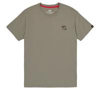 Alpha Industries - Camo Logo Puff Print Back Print T-Shirt - Olive L