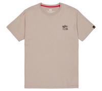 Alpha Industries Herren Camo Logo Puff Print BP T, Vintage Sand, M