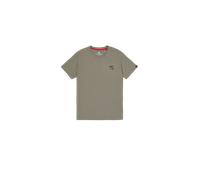 Alpha Industries - Camo Logo Puff Print Back Print T-Shirt - Olive XL