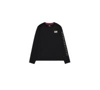 Alpha Industries Camo Sleeve Longsleeve Langarmshirt Größe 2XL Schwarz