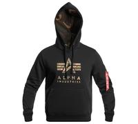 Alpha Industries Camo TPU Hoodie Größe M Schwarz