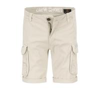 ALPHA INDUSTRIES Cargoshorts Herren Slim Fit Baumwolle beige, 34