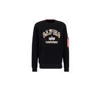 Alpha Industries College Camo Sweatshirt Größe S Schwarz
