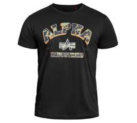 Alpha Industries - College Camo T-Shirt - Black M