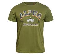 Alpha Industries - College Camo T-Shirt - Moss Green S