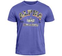 Alpha Industries - College Camo T-Shirt - Night Purple S